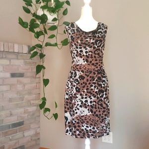 Banana Republic Animal Print Dress Size M